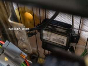 Mark the TED placement