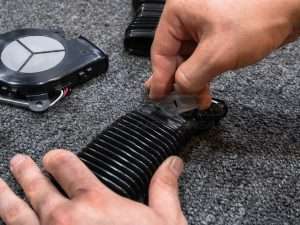 Attaching the mount to the TED blower