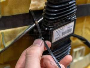 Secure the components with zip ties