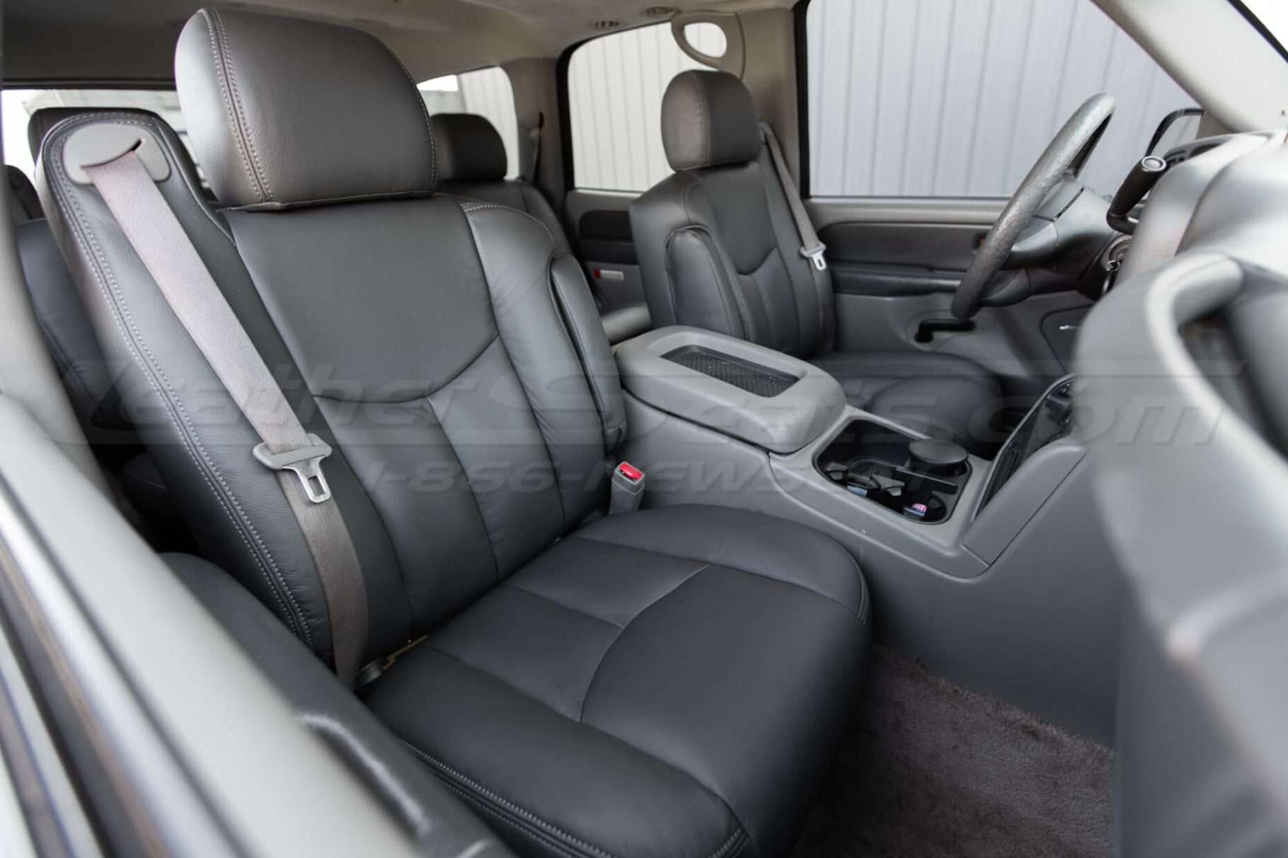 Chevrolet Tahoe with Graphite leather seats - Front passenger seat