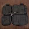 Chevy Suburban Leather Seat Kit - Black - Middle Row Upholstery w/ Armrest