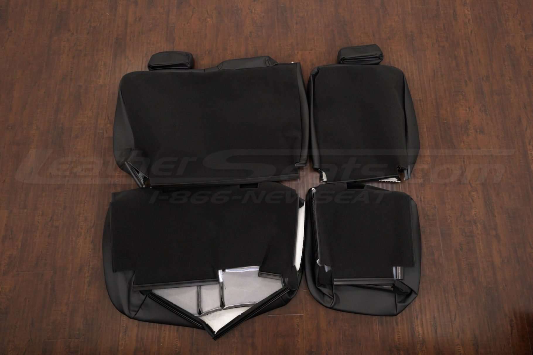 Back view of rear seat uphosltery