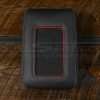 2018+ Jeep Wrangler QI Charging Console - Black Leather - White Stitching & Red Trim Ring