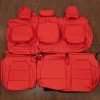 2020Chevrolet Silverado Leather Seat Kit - Bright red - Rear seat upholstery w/ Armrest