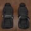 Toyota MR-2 Coupe Leather Seat Kit - Black - Front seat upholstery