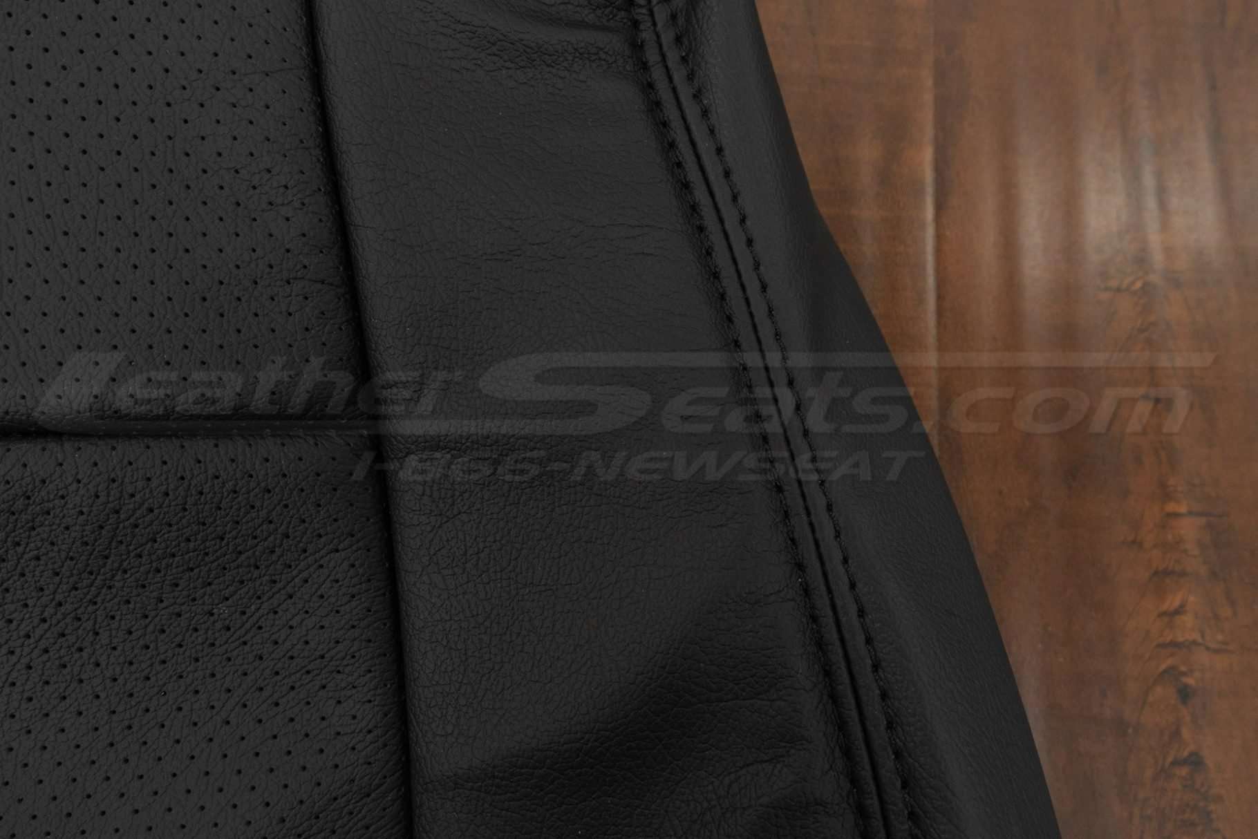 Matching black stitching