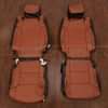 Toyota Tundra CrewMax leather seat kit - Black & Mitt Brown - Front seat upholstery