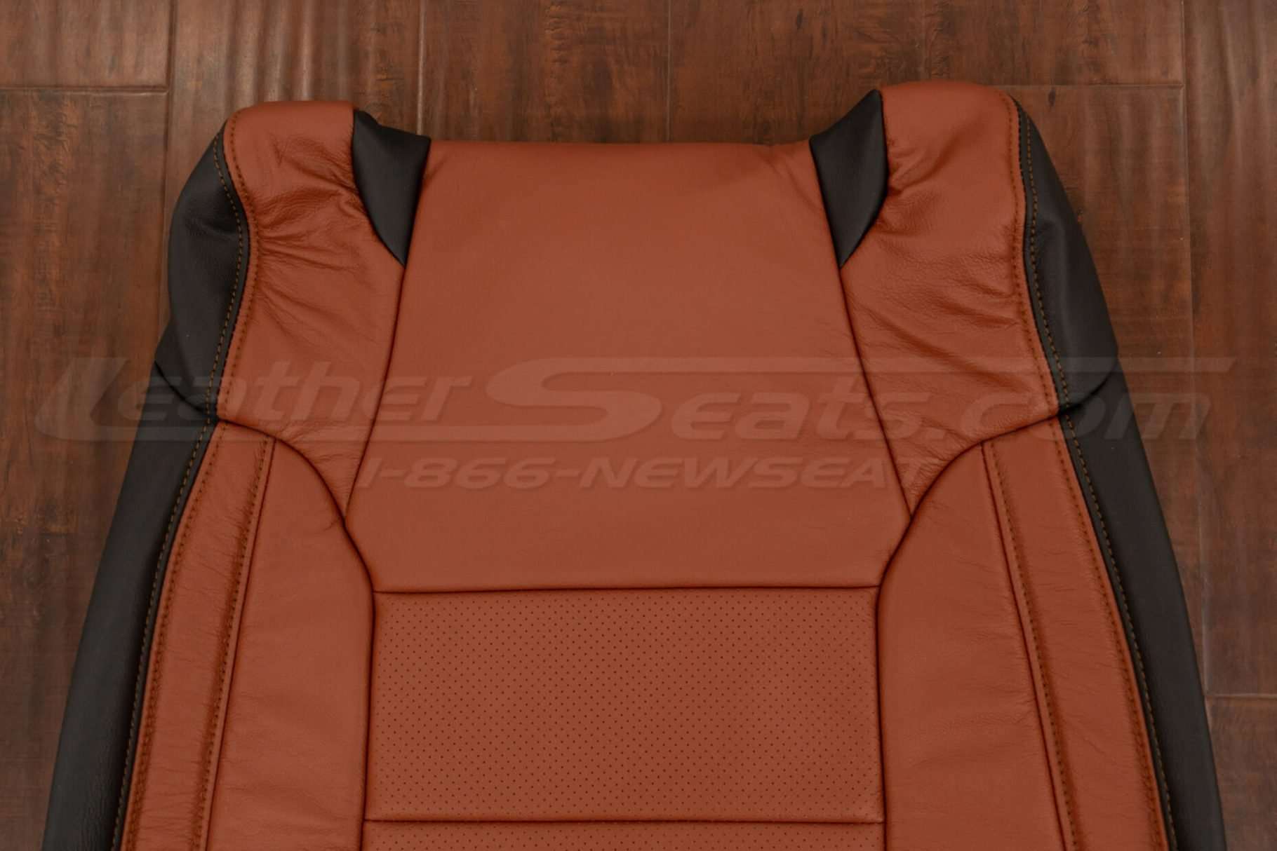 Upper section of front backrest