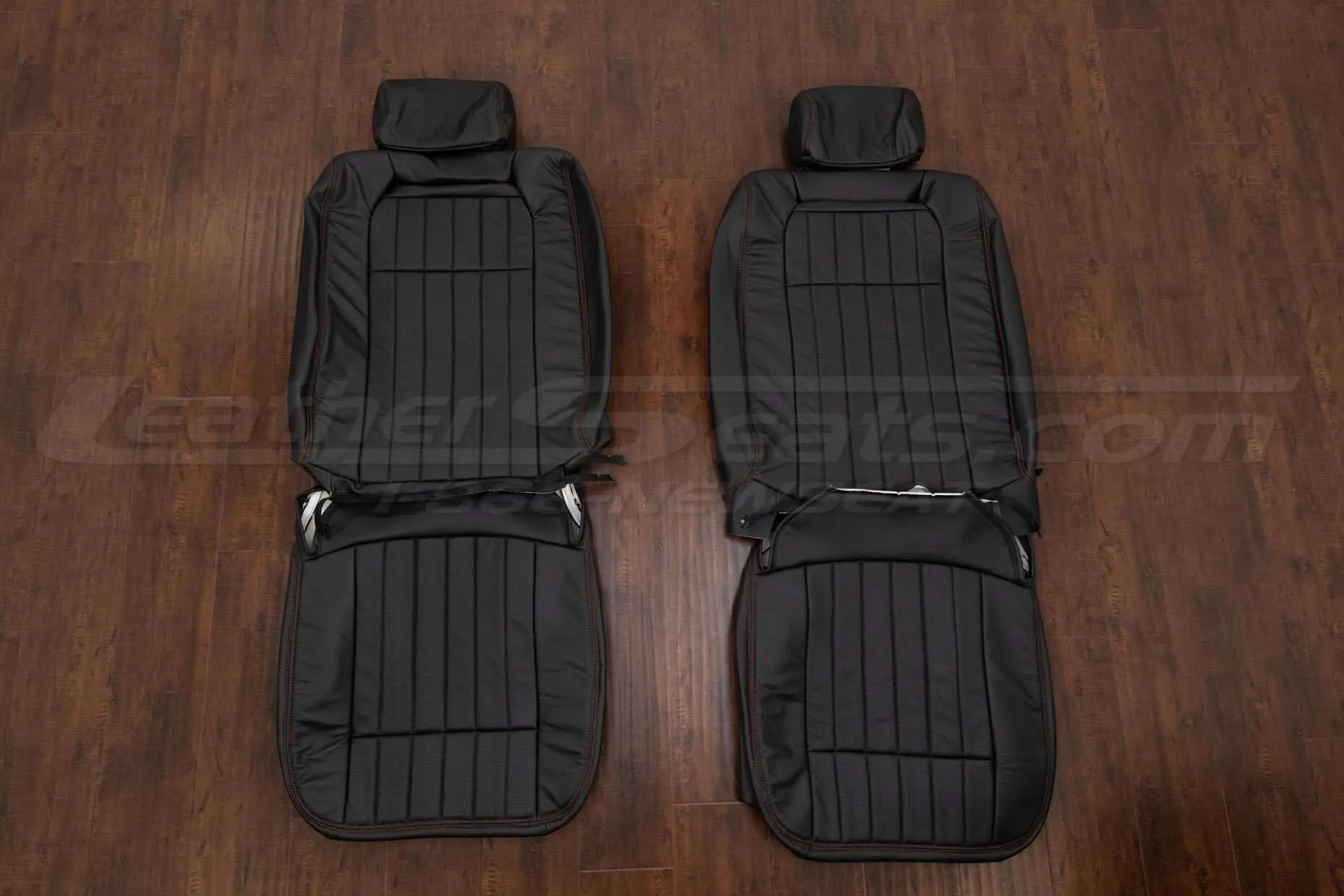 Chevrolet Impala SS Leather Seat Kit - Black - Front sat upholstery
