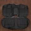 Chevy Impala SS Sedan Leather Seat Kit - Black - Rear seat upholstery w/ Armrest