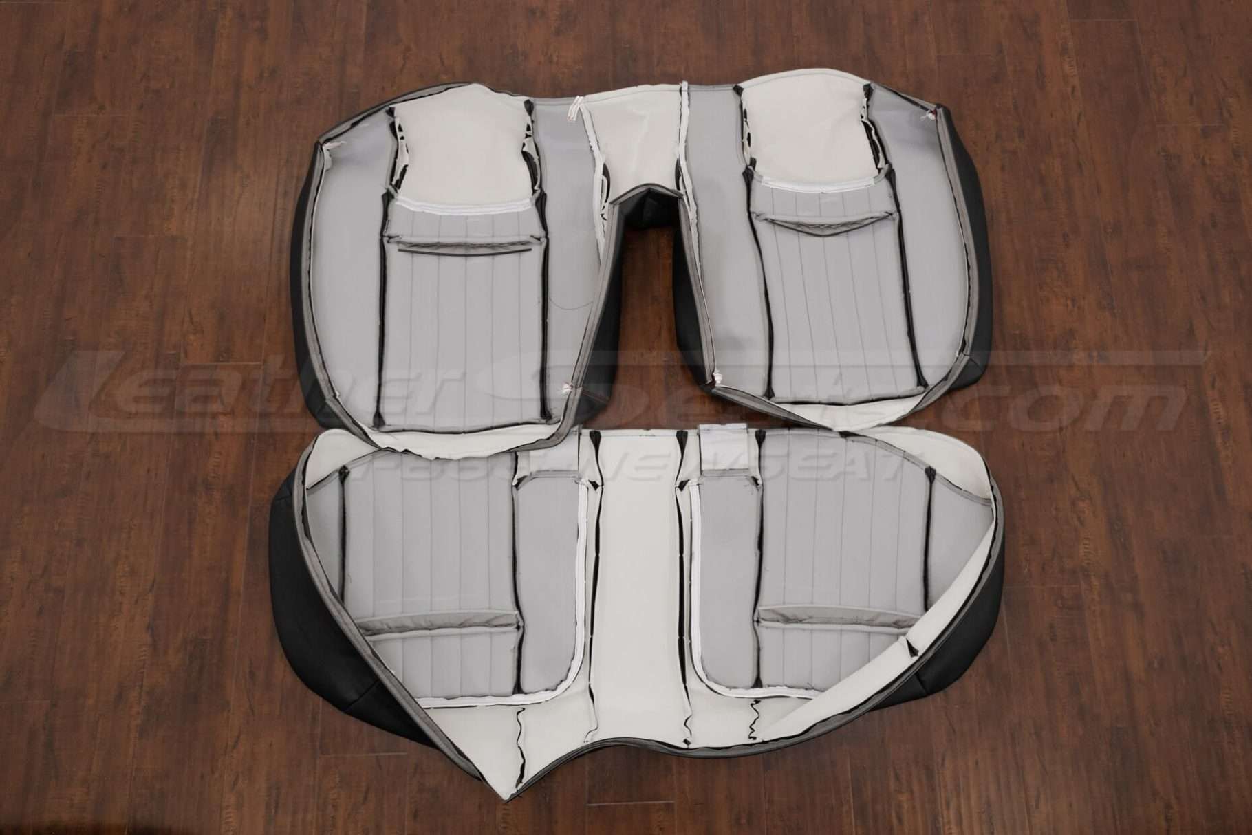 Back view of rear seat upholstery