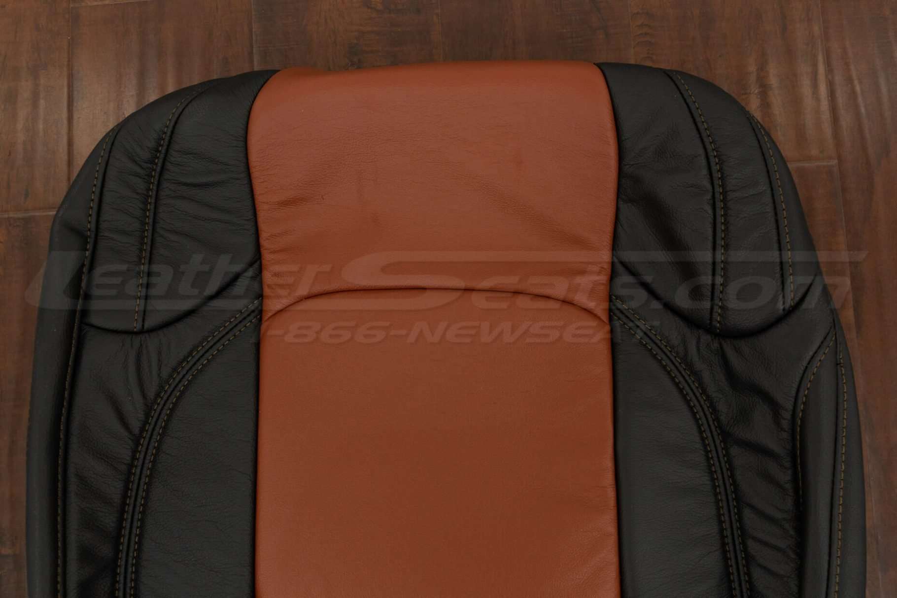 Upper section of front backrest