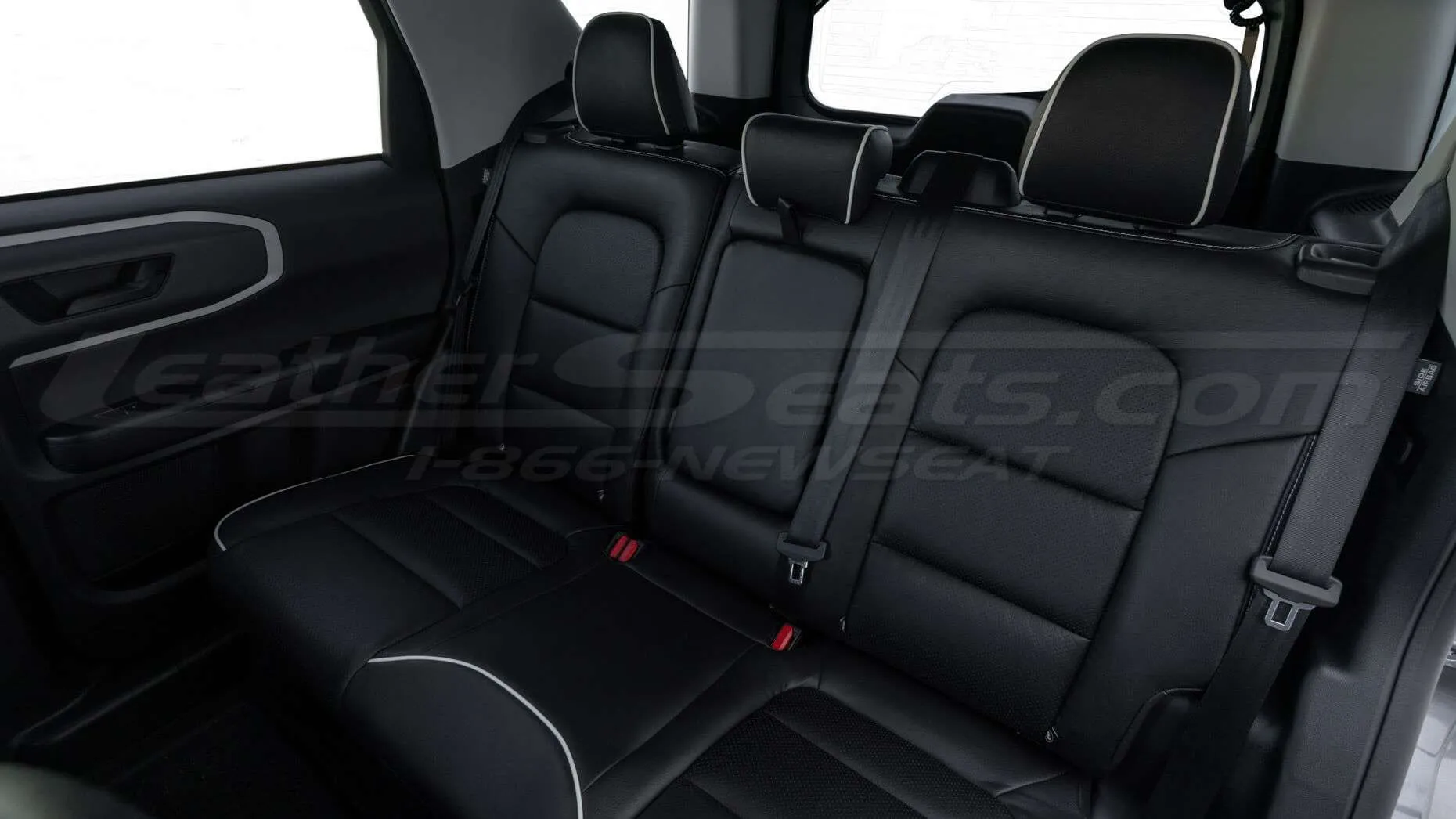 Mid section up of rear seats