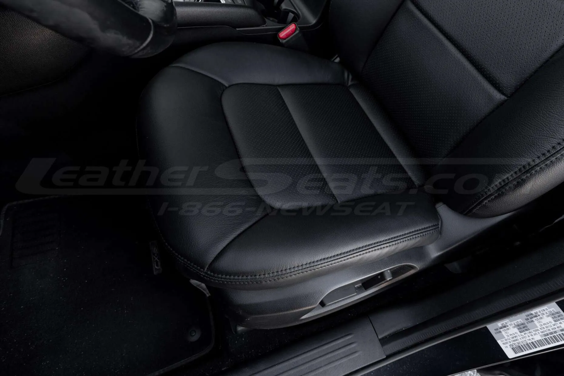 Perforated insert of front seat cushion