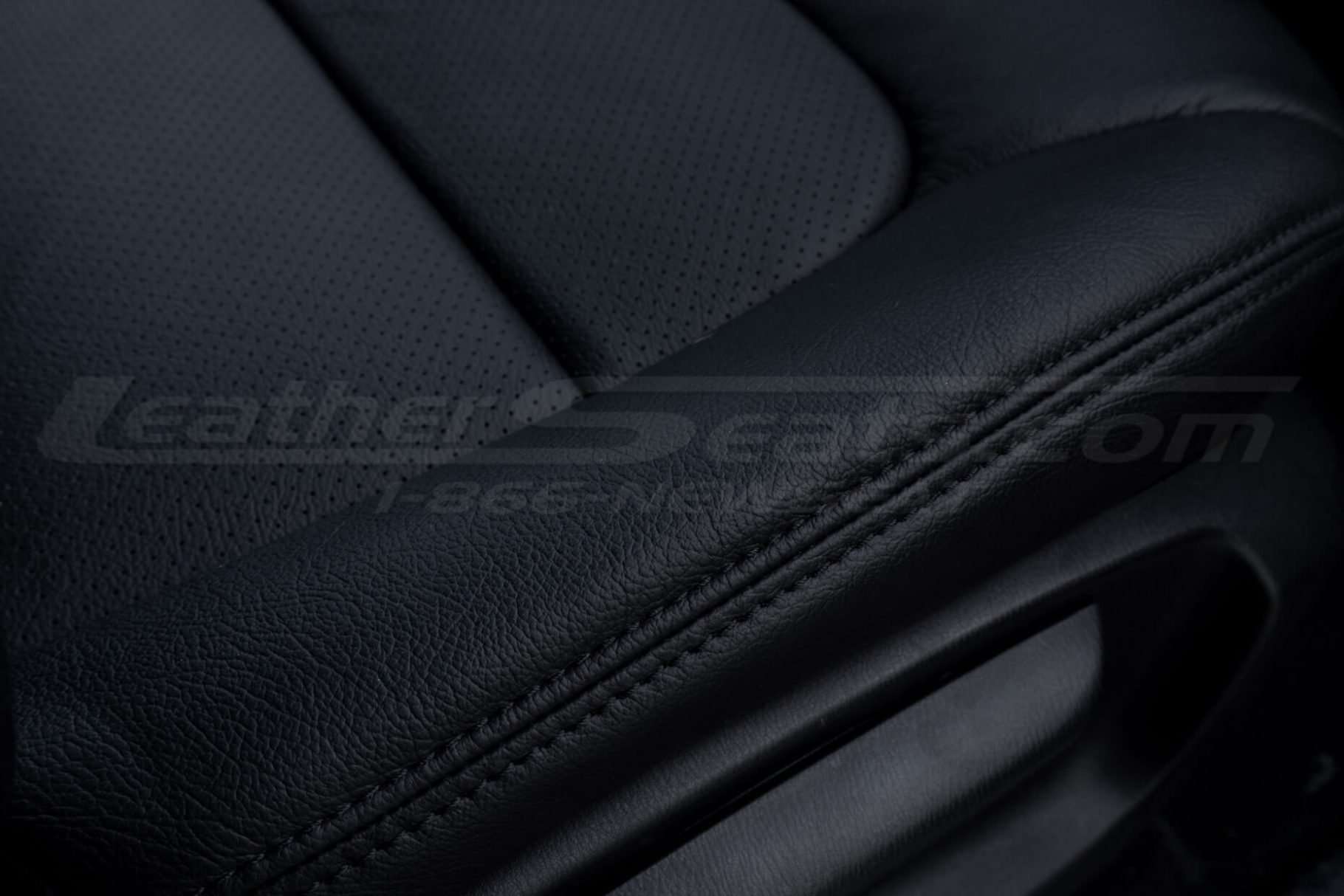 Matching Black Double Stitching