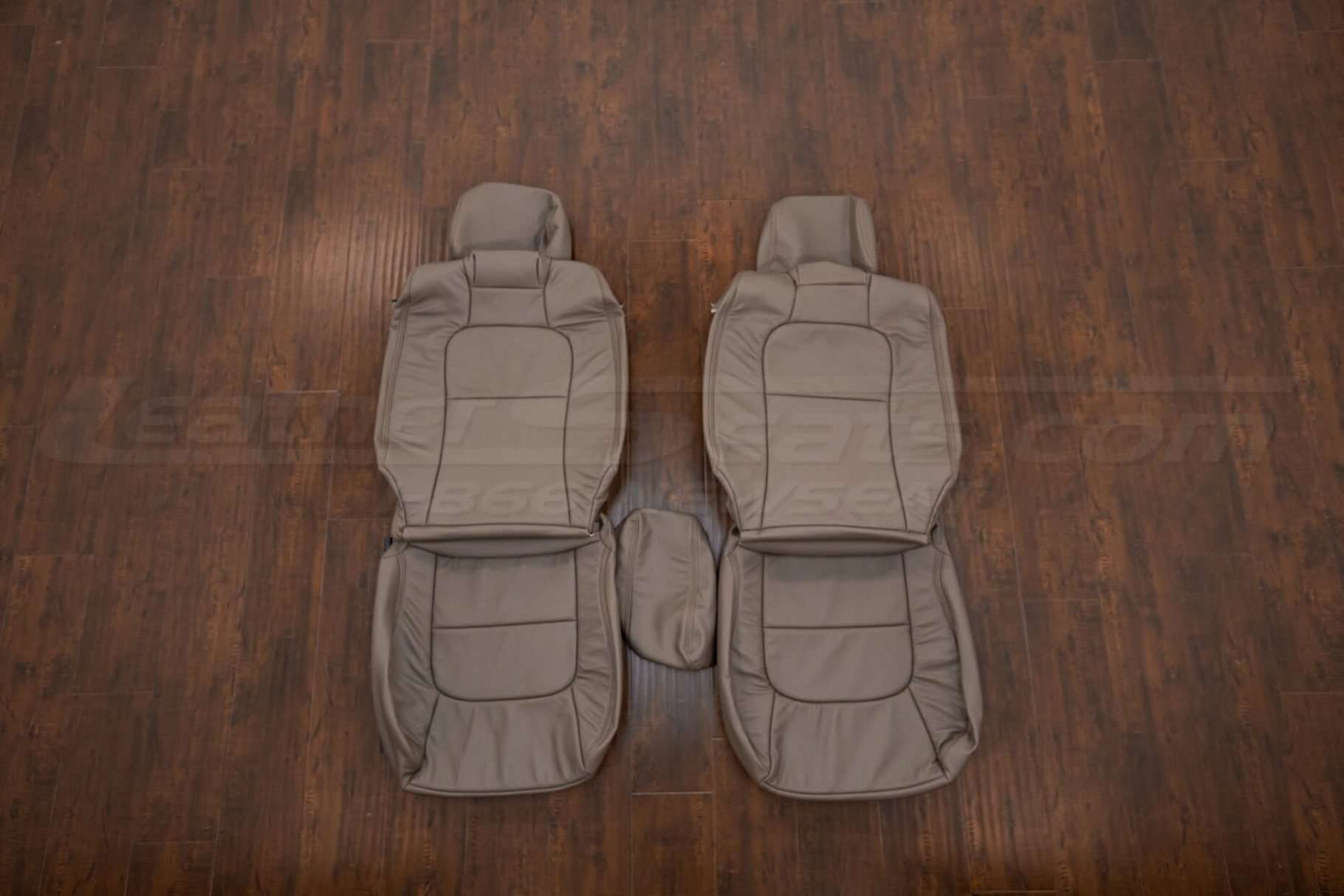 Lexus SC300/400 Leather Seat Kit - Driftwood - Front seat upholstery w/ console lid cover