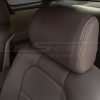 Front headrest close-up | Driftwood with Driftwood double-stitching