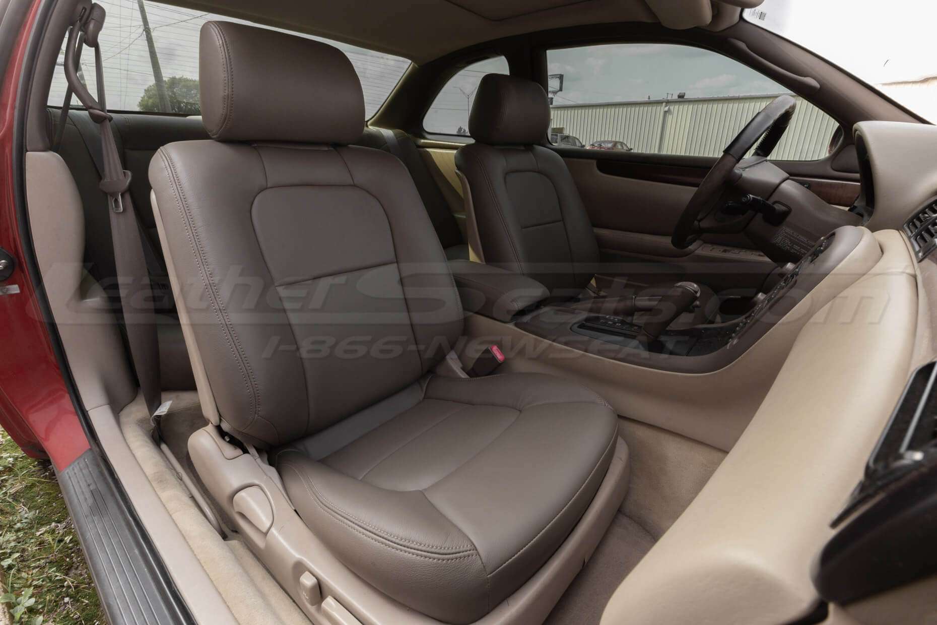 1992-2000 Lexus SC300 & SC400 leather seats - Driftwood - Front passenger seat