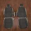 Toyota Highlander Leather Seat Kit - Ash & Dark Graphite - Front seat upholstery w/ Armrests