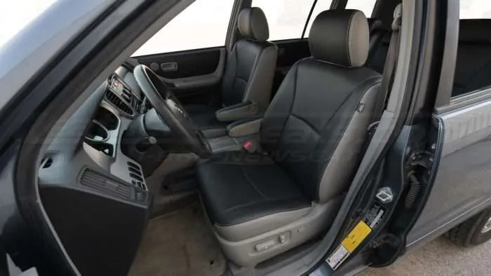 Toyota Highlander Installed Leather Seats - Ash & Dark Graphite - Front driver's seat