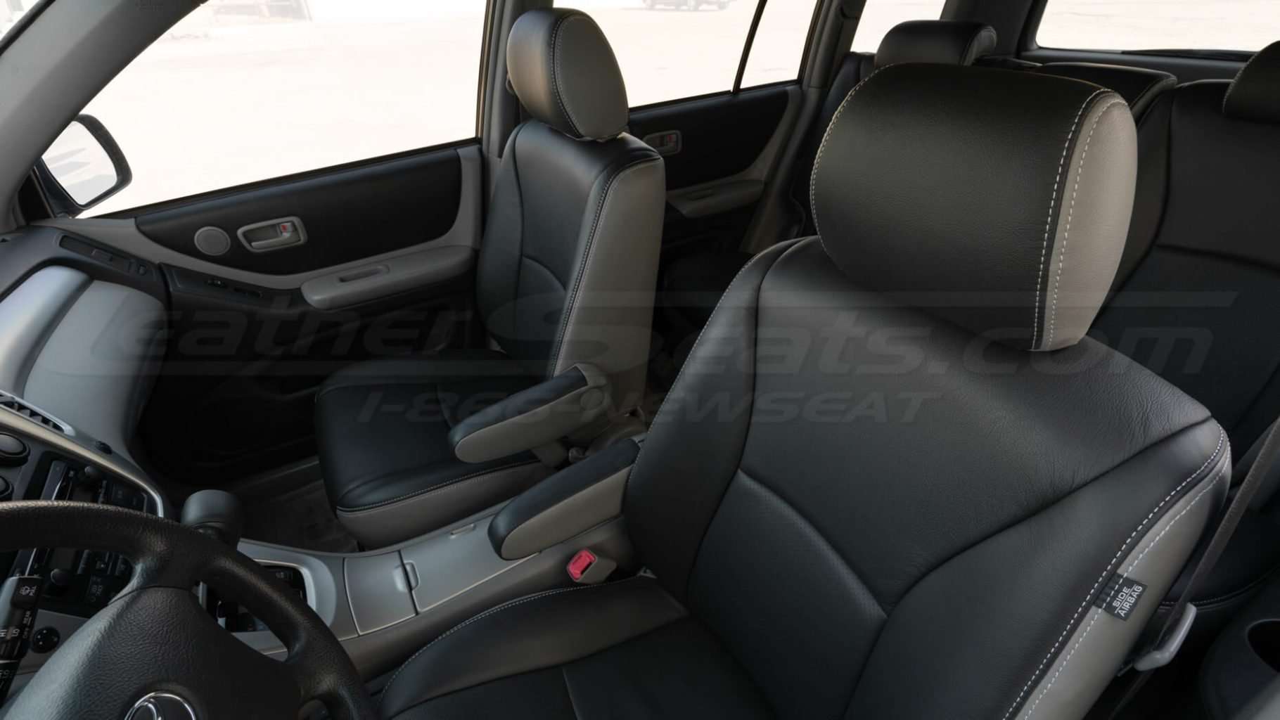 Front backrest up of front driver's seat