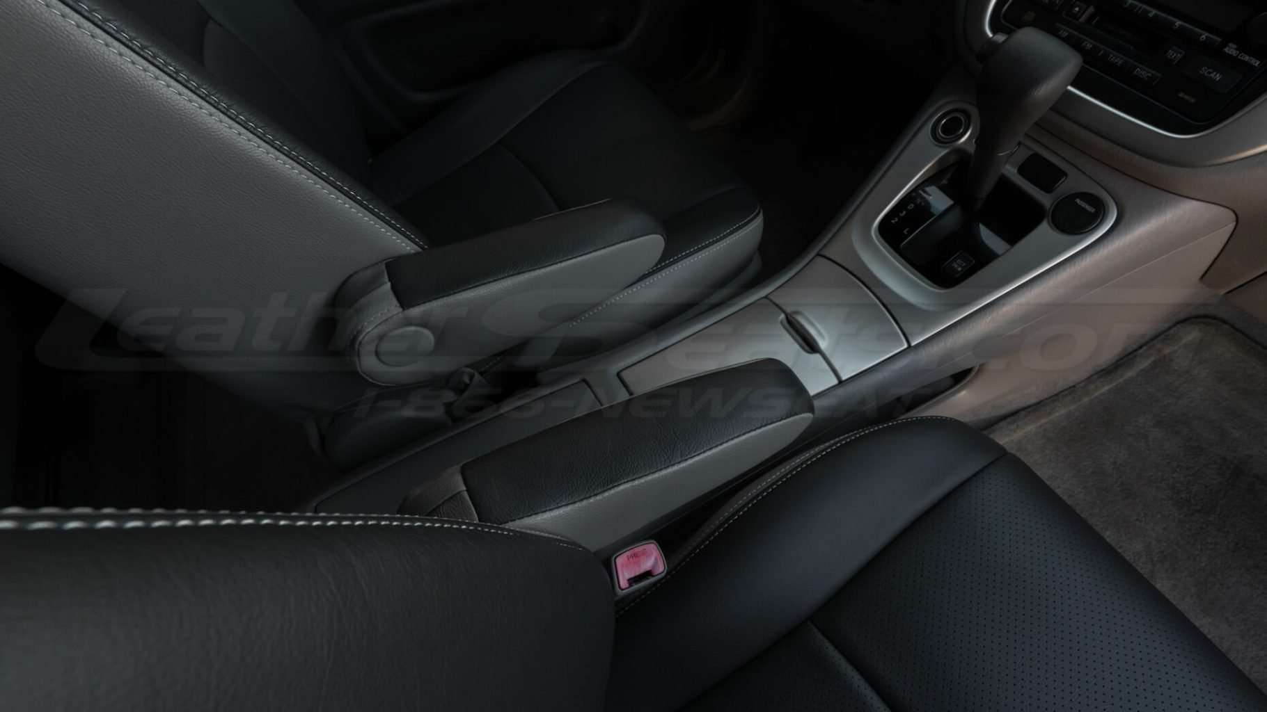 Leather Armrests from alternative angle