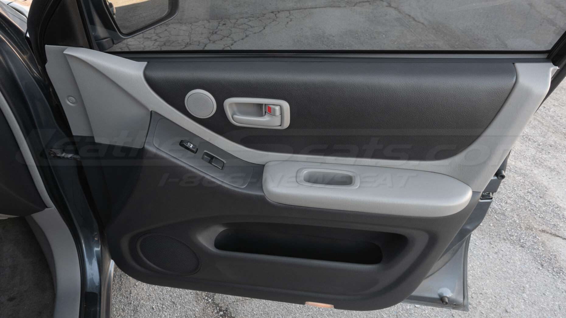 Front Passenger side two-tone door panel inserts