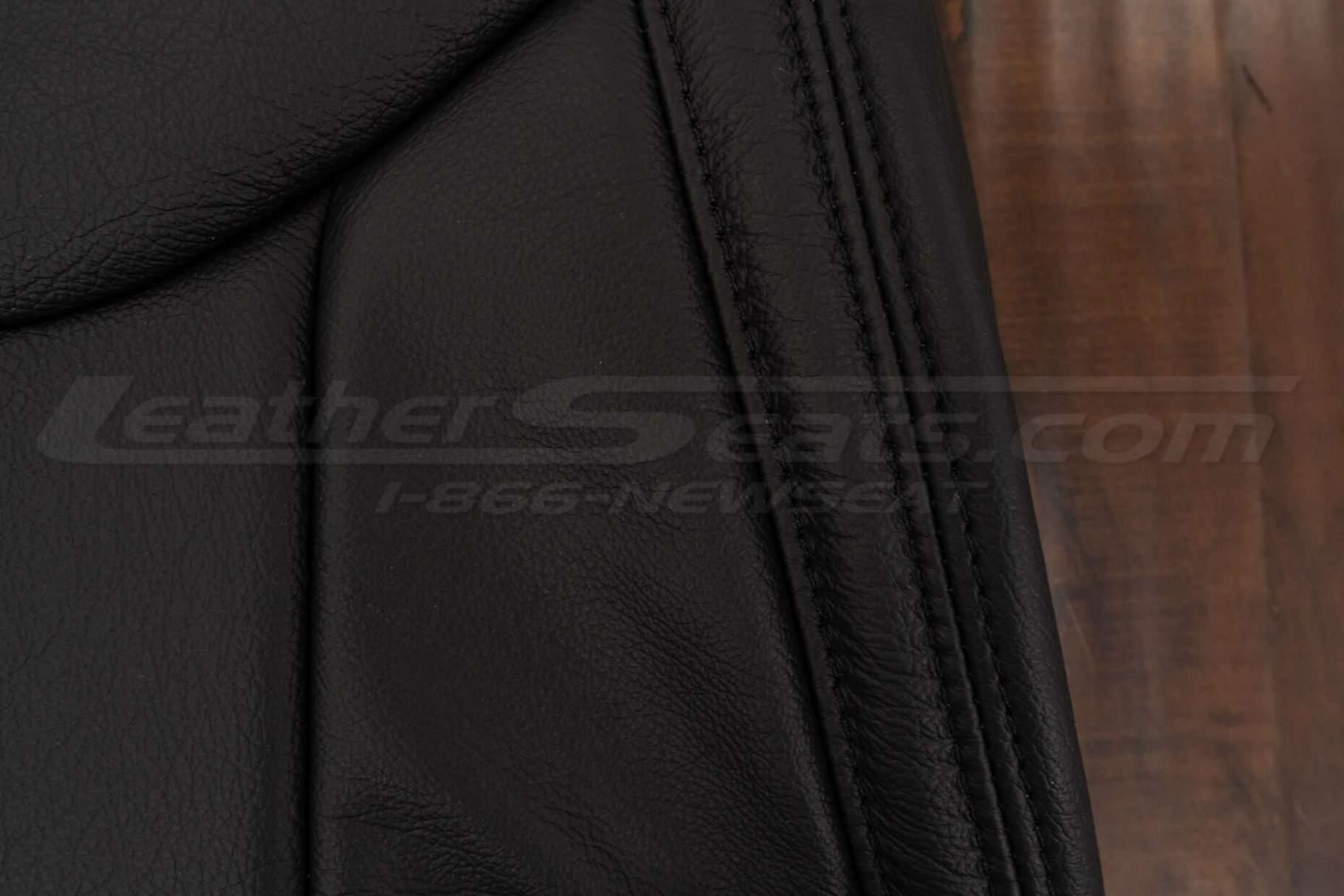 Black double-stitching