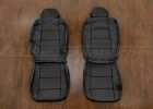Jeep Patriot Leather Seat Kit - Black - Front Seat Upholstery