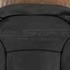 Upper section of front backrest