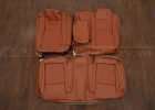 Dodge Challenger Leather Seat Kit - Mitt Brown - Rear seat upholstery w/ Armrest