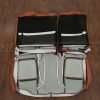 Back view of rear seat upholstery
