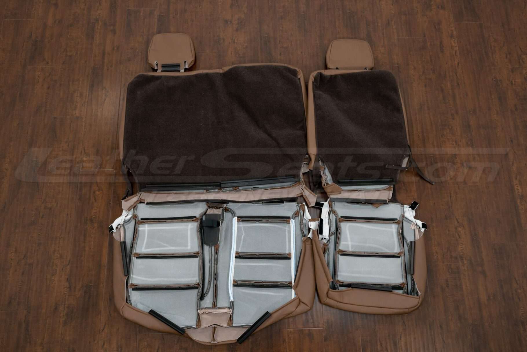 Back view of second row upholstery