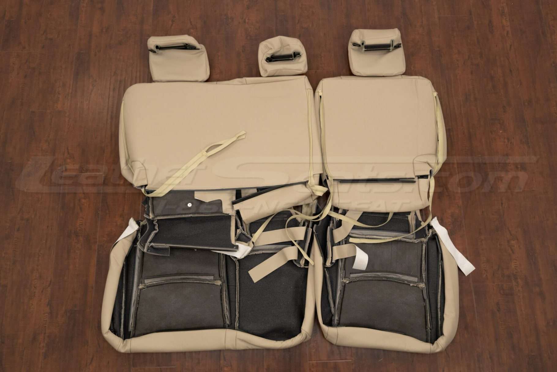 Back view of middle row upholstery