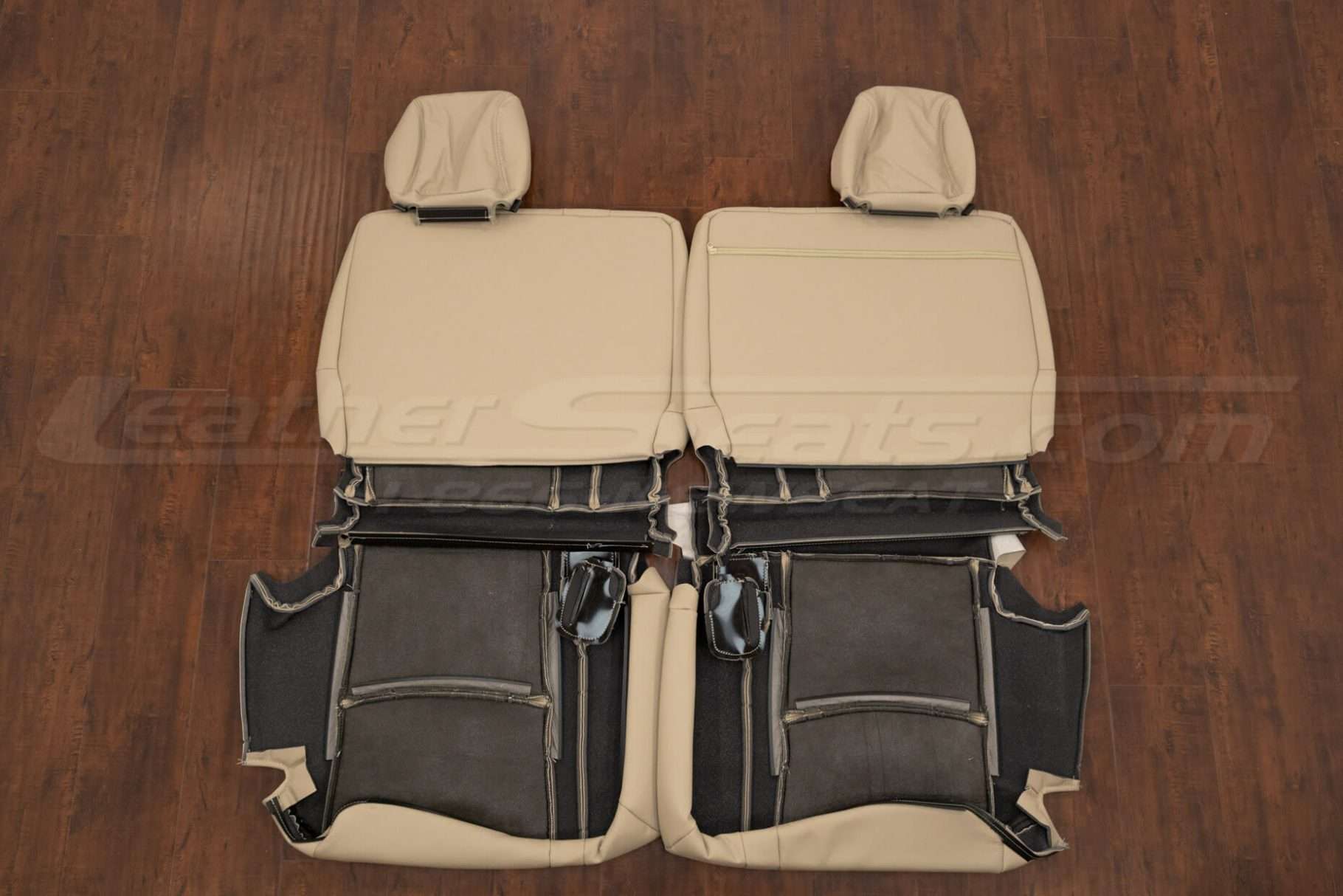 Back view of third row uholstery