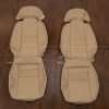 Toyota Supra Leather Seat Kit - Cream - Front Seat Upholstery