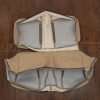 Back view of rear seat upholstery