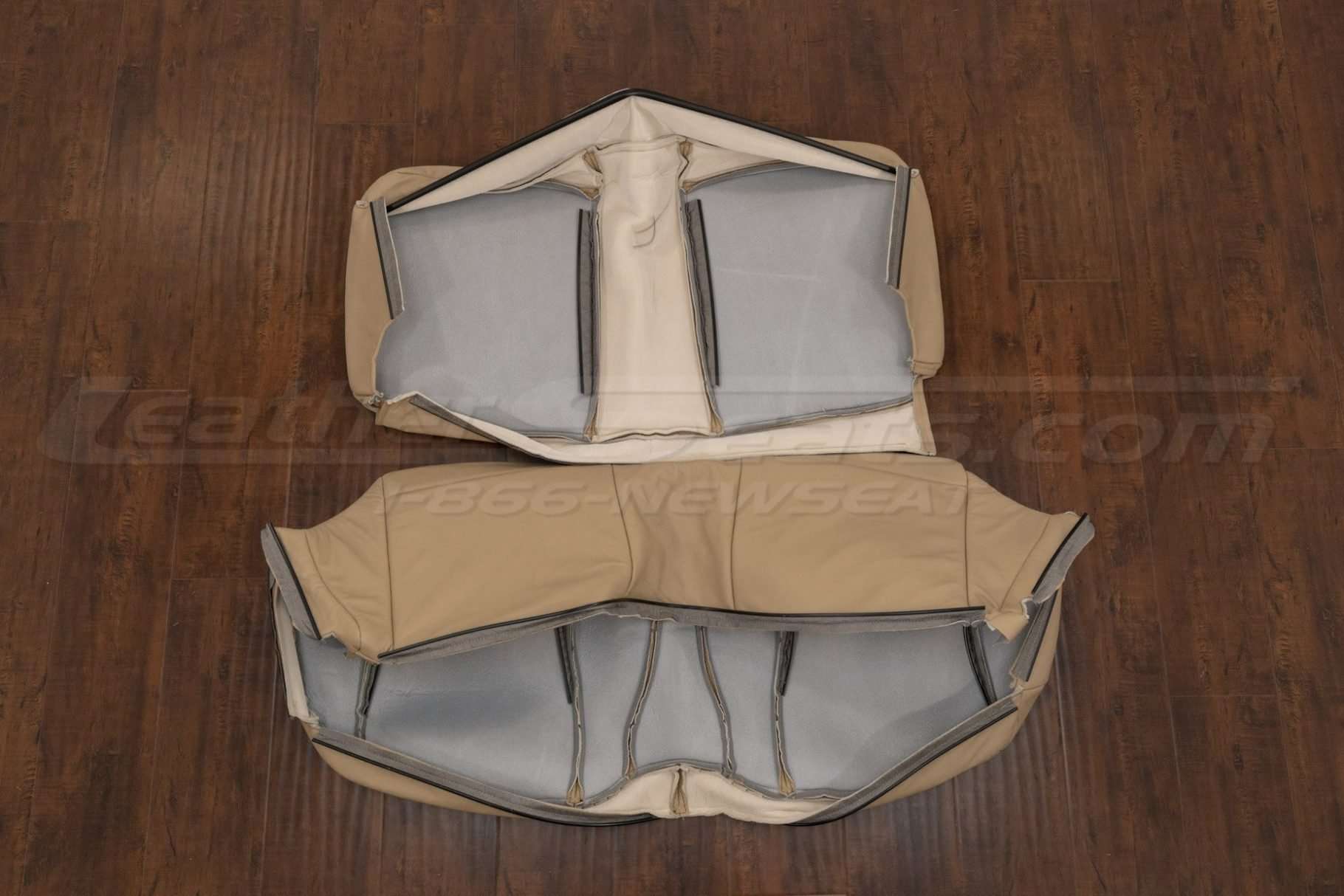 Back view of rear seat upholstery