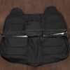 Ford F350 Leather Seat Kit - Black - rear seat upholstery w/ armrest