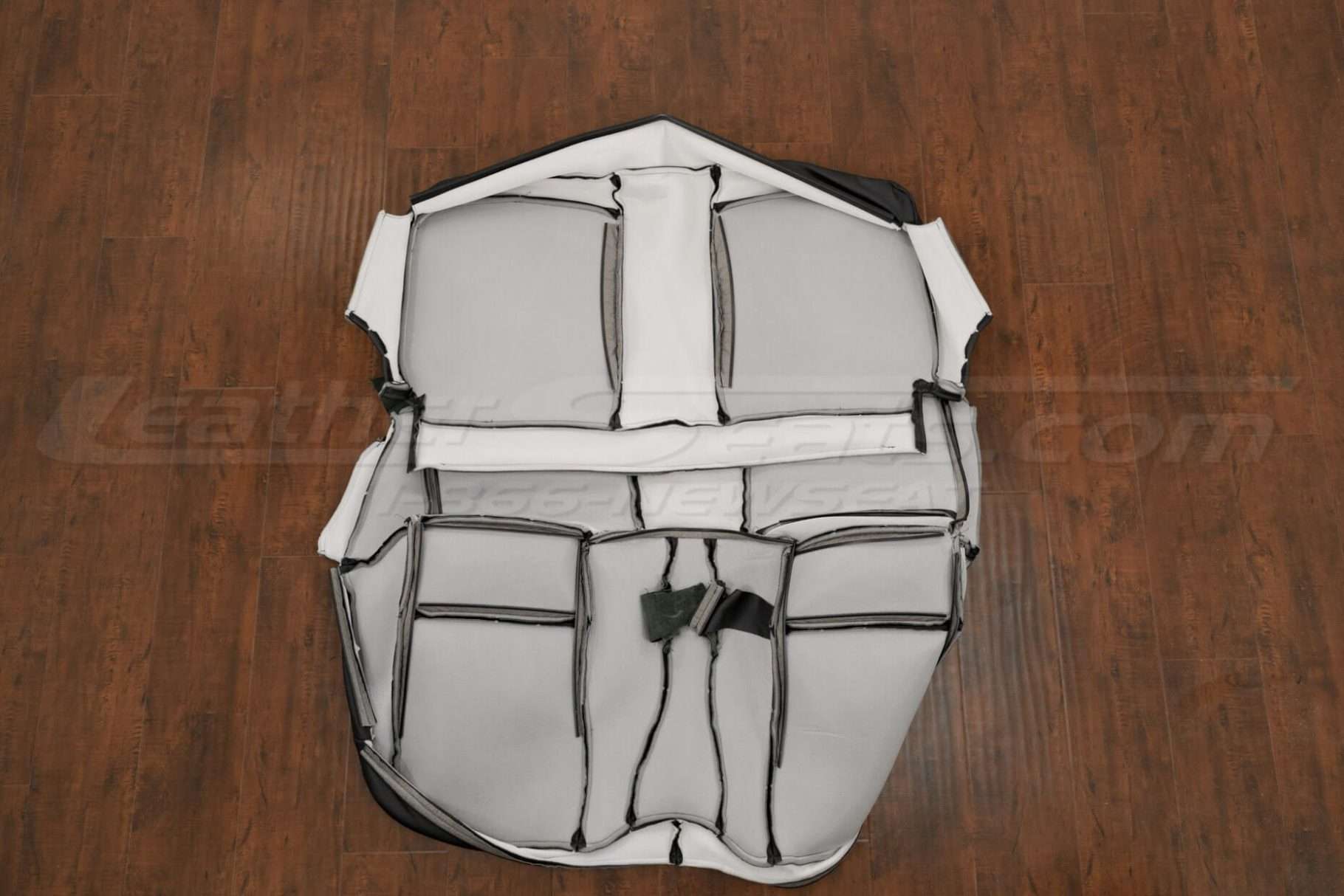 Back view of rear seat upholstery