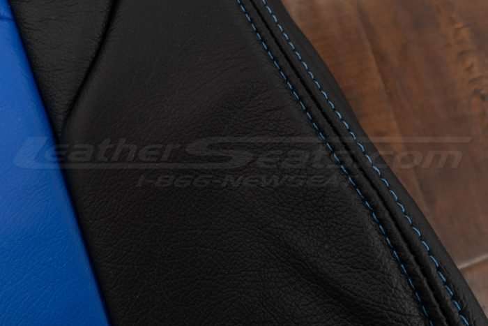 Contrasting double-stitching in Cobalt