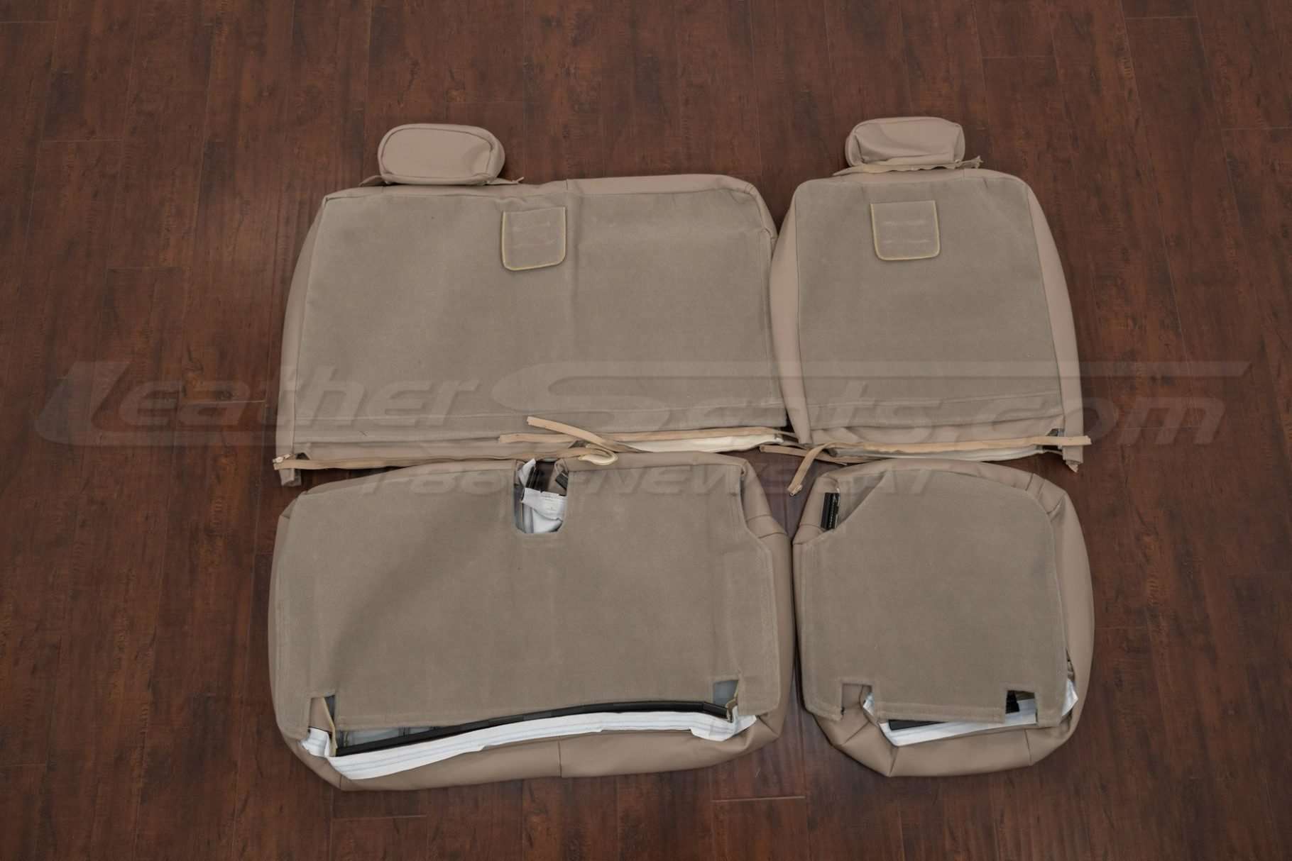 Back view of middle row upholstery