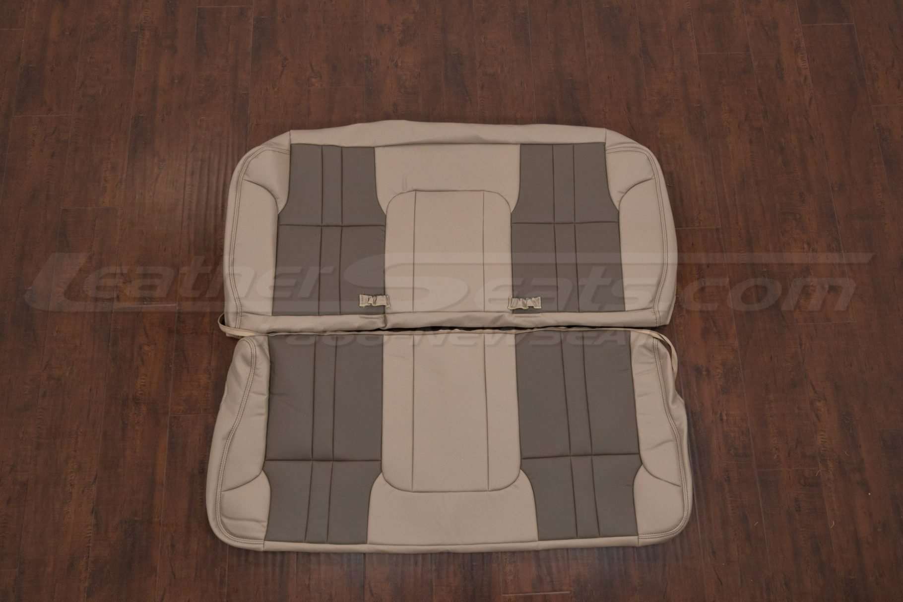 Ford Excursion Leather Seat Kit - Adobe & Driftwood - Third row uholstery