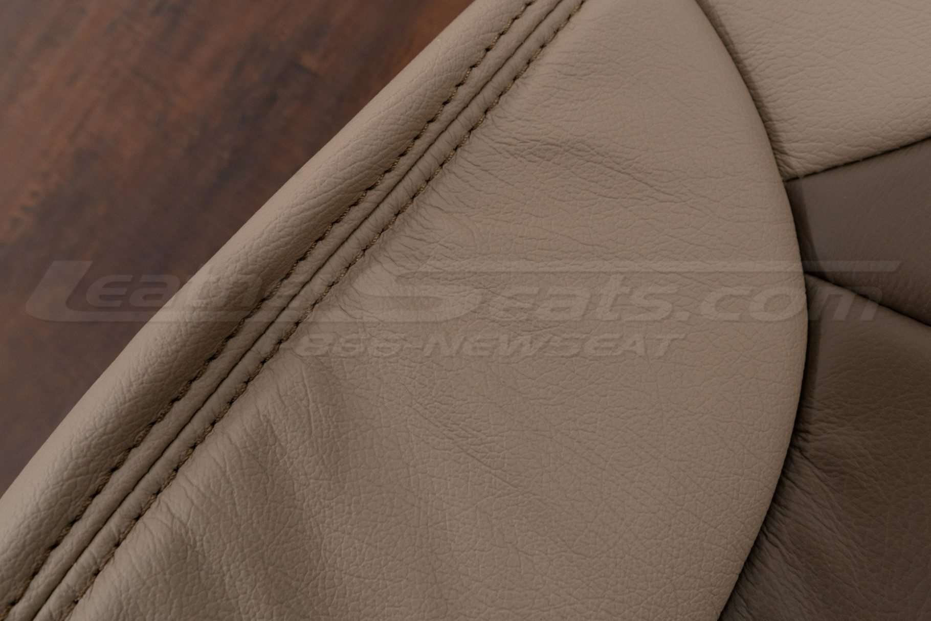 Driftwood contrasting stitching