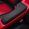 Chevy SSR Console Lid Cover in Black with Bright Red stitching