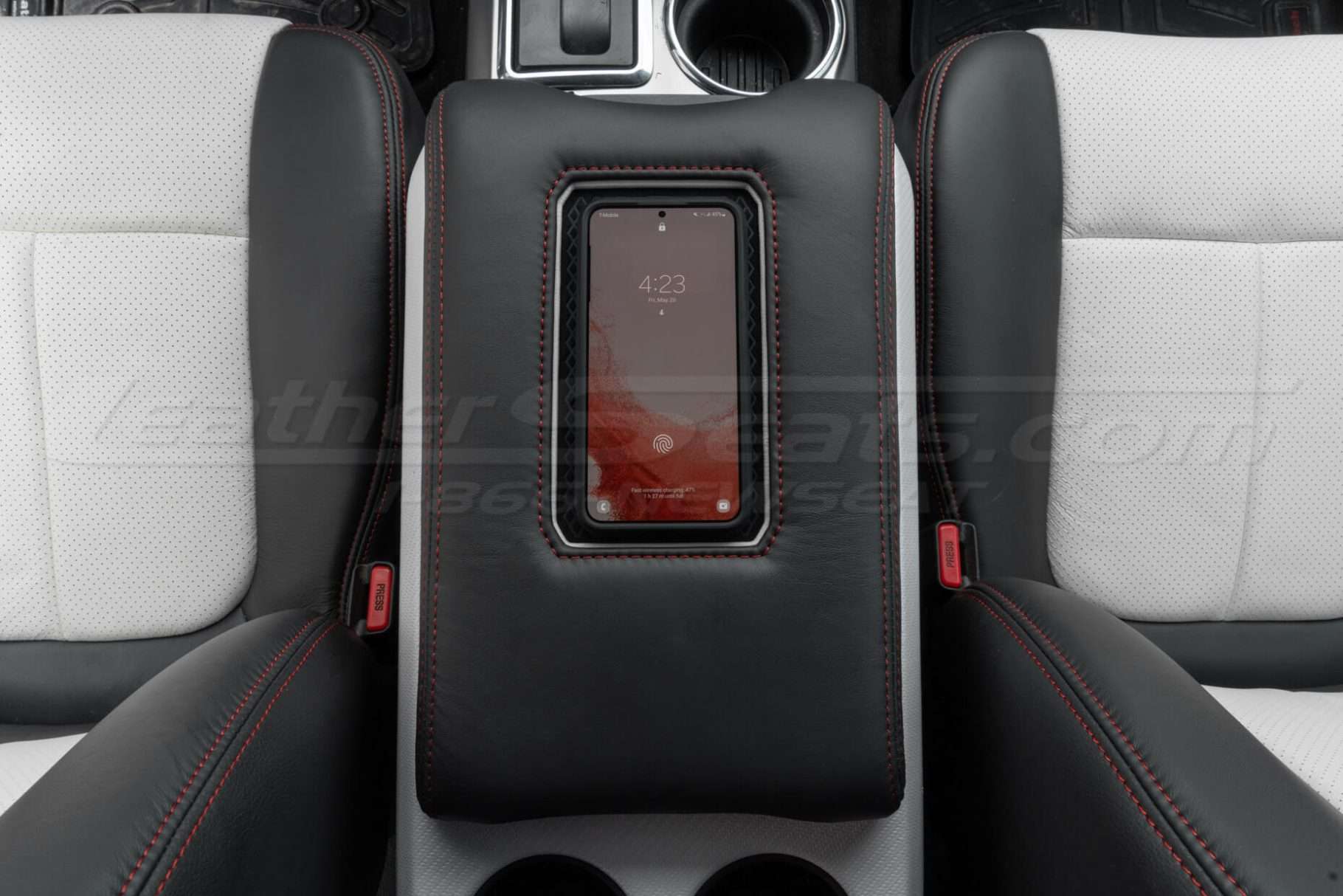 Top-down view showing fast charging compatibility