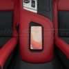 Top-down view of Corvette wth Bright Red Charging console