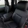 Black leather seats installed in Ford F-30 SuperCab