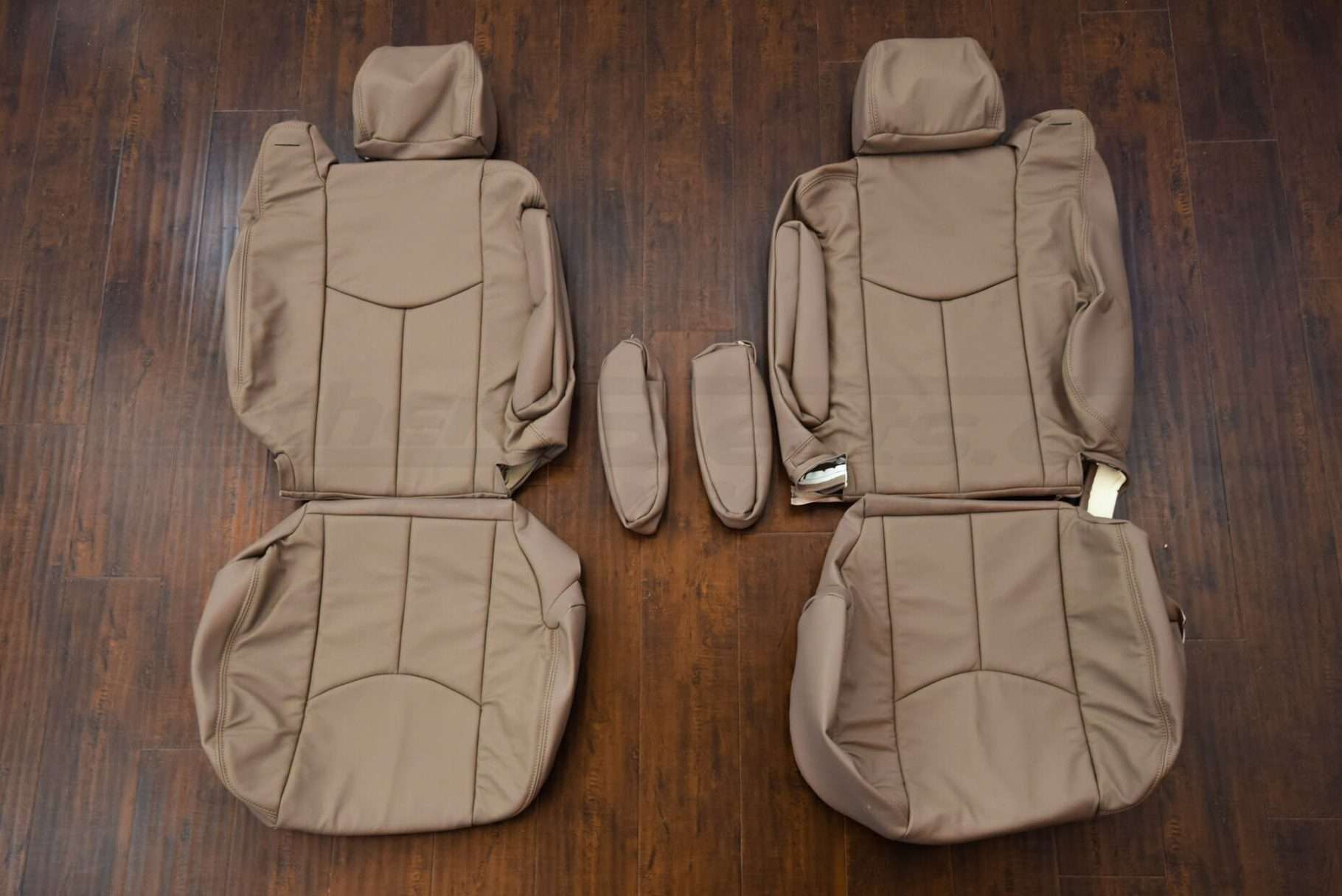 Chevy Silverado Leather Seat Kit - Desert - Front seat upholstery with armrests