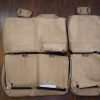 Back view of rear seat upholstery